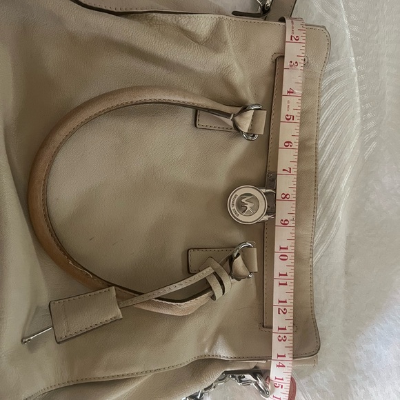 Michael Kors beige Leather Satchel - Picture 15 of 16